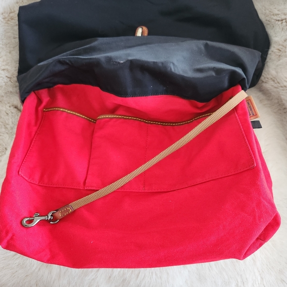 Big DOONEY & BOURKE Black Nylon Bag Purse Sachtel 🌟 4 New Satin Twillys - Picture 8 of 9